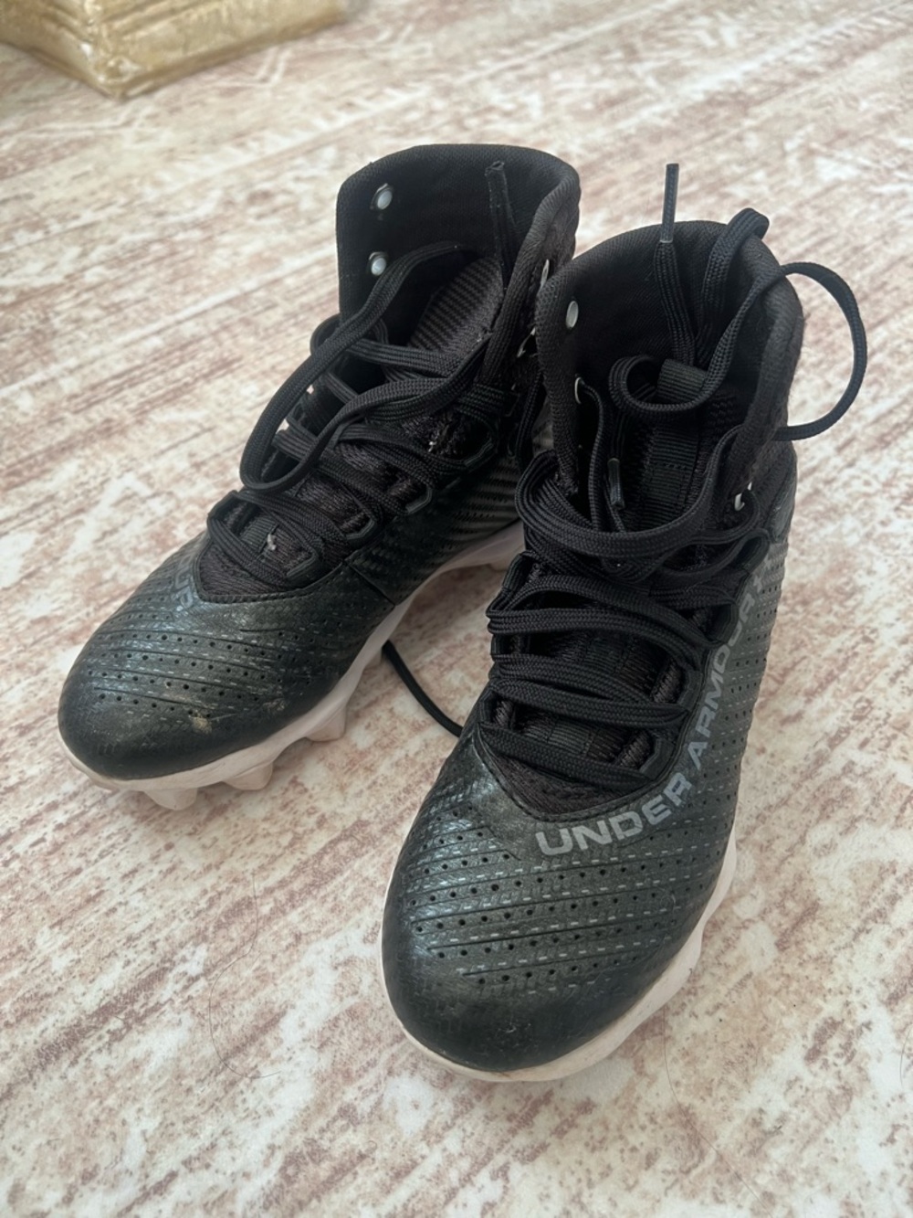 Under Armour Black Youth Football Cleats